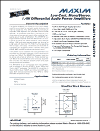 Click here to download MAX9718FEUB+ Datasheet