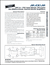 Click here to download MAX9918ASA+ Datasheet