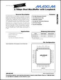 Click here to download MAX3783UCM+ Datasheet