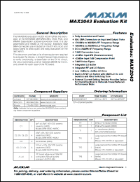 Click here to download MAX2043EVKIT Datasheet