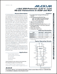 Click here to download MAX3231AEEWV+-T Datasheet