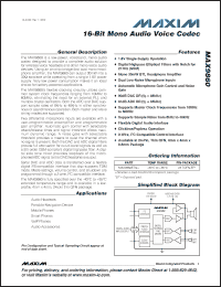 Click here to download MAX9860 Datasheet