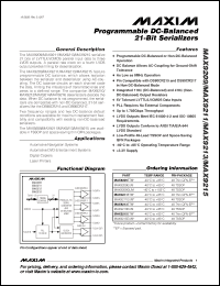 Click here to download MAX9211ETM Datasheet