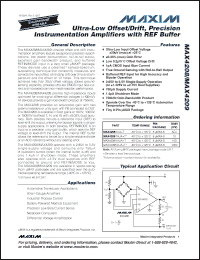 Click here to download MAX4208AUA+T Datasheet