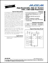 Click here to download MAX4885AE Datasheet