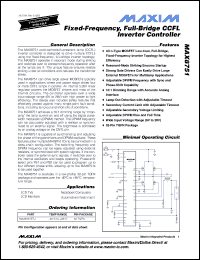 Click here to download MAX8751ETJ Datasheet