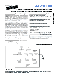 Click here to download MAX97000 Datasheet