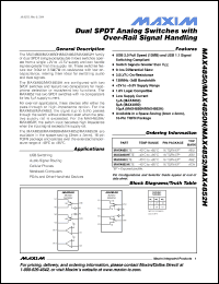 Click here to download MAX4852H Datasheet