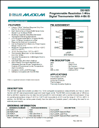 Click here to download DS1825 Datasheet