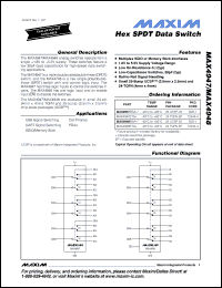Click here to download MAX4947ETG Datasheet