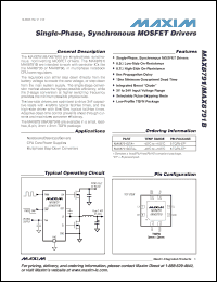 Click here to download MAX8791BGTA+ Datasheet