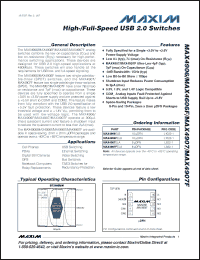 Click here to download MAX4606F Datasheet
