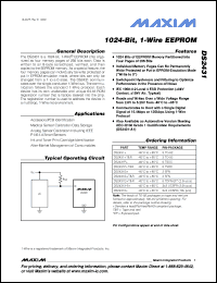 Click here to download DS2431P+R Datasheet