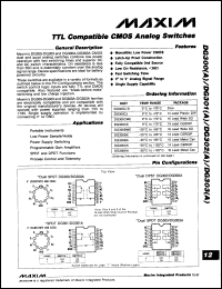 Click here to download DG302AAZ/883 Datasheet