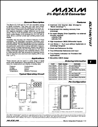 Click here to download ICL7107CQ Datasheet