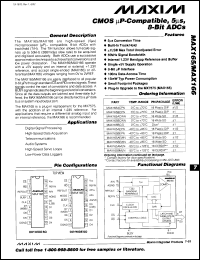 Click here to download MAX166DCWN Datasheet