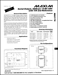 Click here to download MAX176BMJA/883 Datasheet