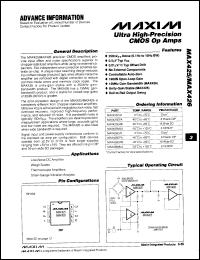 Click here to download MAX426MJA Datasheet