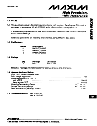 Click here to download MX581TH/HR Datasheet