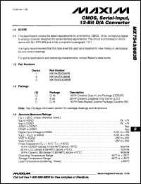 Click here to download MX7543TQ/883 Datasheet