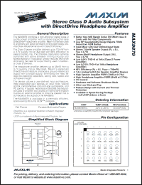 Click here to download MAX9879 Datasheet