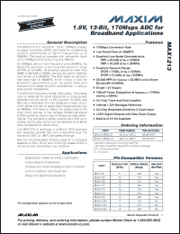 Click here to download MAX1213 Datasheet