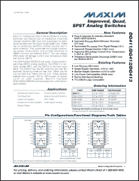 Click here to download DG412EVE Datasheet