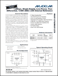 Click here to download MAX1278 Datasheet