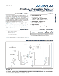 Click here to download MAX9940AXK+ Datasheet