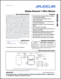 Click here to download DS2482X-100+T Datasheet
