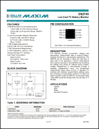 Click here to download DS2745U+ Datasheet