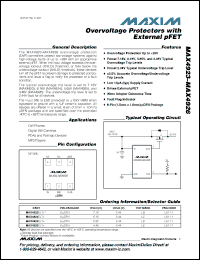 Click here to download MAX4925ELT+ Datasheet