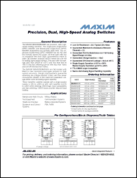 Click here to download MAX301_07 Datasheet