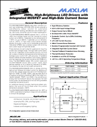 Click here to download MAX16822BASA+ Datasheet