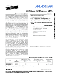 Click here to download MAX14548EEWL+ Datasheet