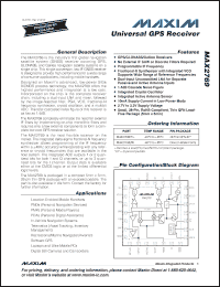 Click here to download MAX2769 Datasheet