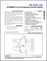 Click here to download MAX4814E Datasheet