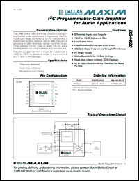 Click here to download DS4420+ Datasheet