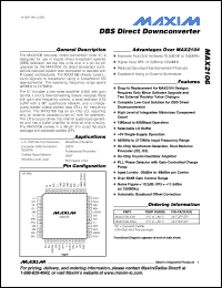 Click here to download MAX2106_05 Datasheet