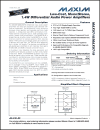 Click here to download MAX9718AEBL+TG45 Datasheet