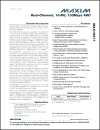 Click here to download MAX19517ETM+ Datasheet