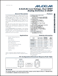 Click here to download MAX4684EBC+T Datasheet