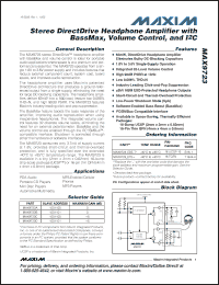 Click here to download MAX9723EBE-T Datasheet