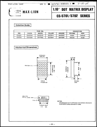Click here to download CS5702Y Datasheet