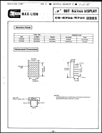 Click here to download CS5704G Datasheet