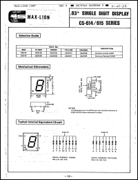 Click here to download CS615G Datasheet