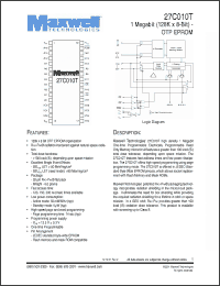 Click here to download 27C010TRPS20 Datasheet