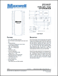 Click here to download 27C1512TRPDH Datasheet