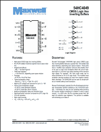 Click here to download 54HC4049RPFE Datasheet