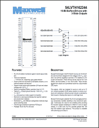 Click here to download 54LVTH162244RPFE Datasheet